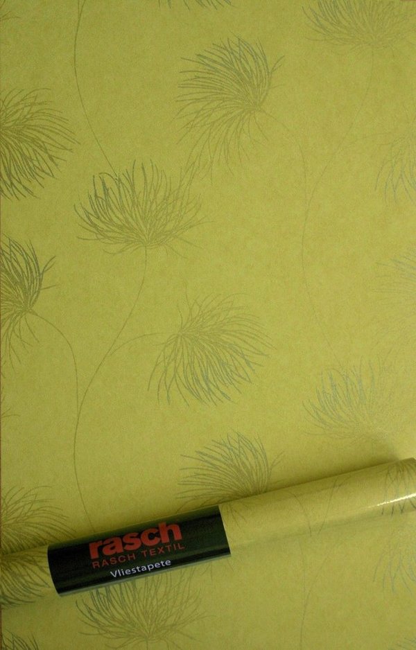 SALE ! Vlies Tapete SOFFIONE 295213 Bloom lemon (Rasch Textil UVP € 49,50)
