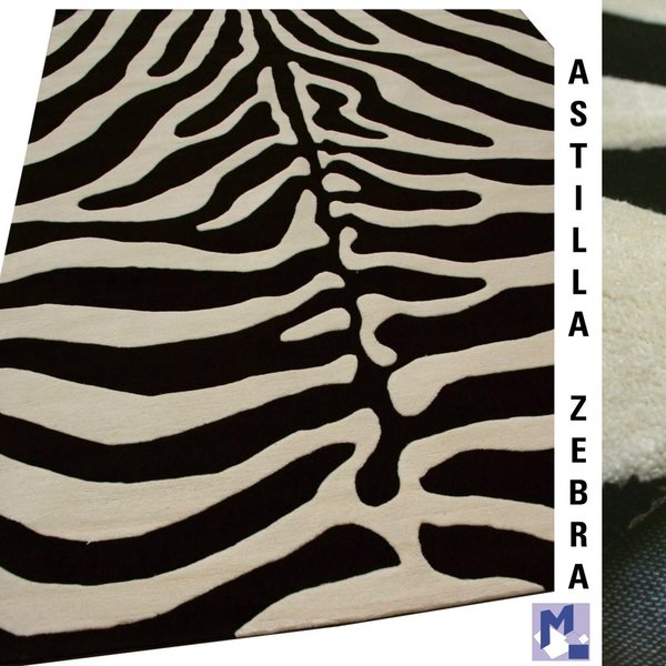 Teppich Handtuft Zebra 08 creme