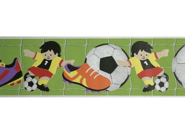 Bordüre Rasch 471809 Soccer Kids Fußball