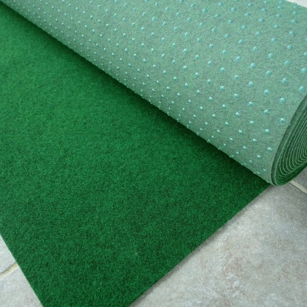 Kunstrasen BASIC grün mit Noppen 200 cm breit