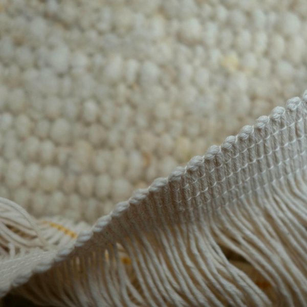 75 cm Reststück Teppichfranse ohne Lasche Baumwolle glatt 8 cm