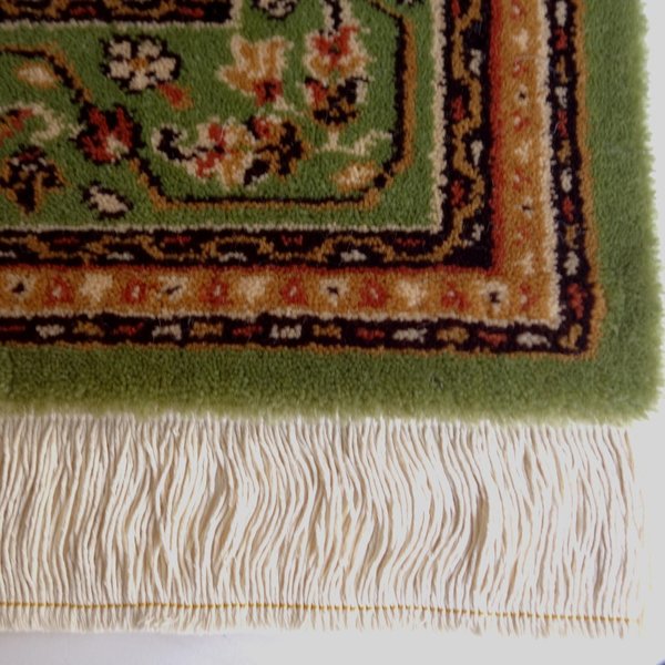 65 cm Reststück Teppichfranse ohne Lasche Baumwolle glatt 8 cm