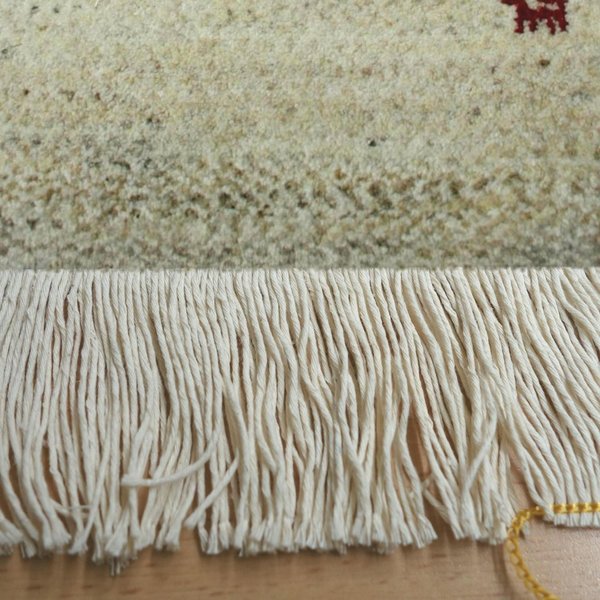 70 cm Reststück Teppichfranse ohne Lasche Baumwolle glatt 8 cm