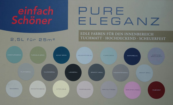 Edle Wandfarbe Einfach Schöner PURE ELEGANZ 2,5 L